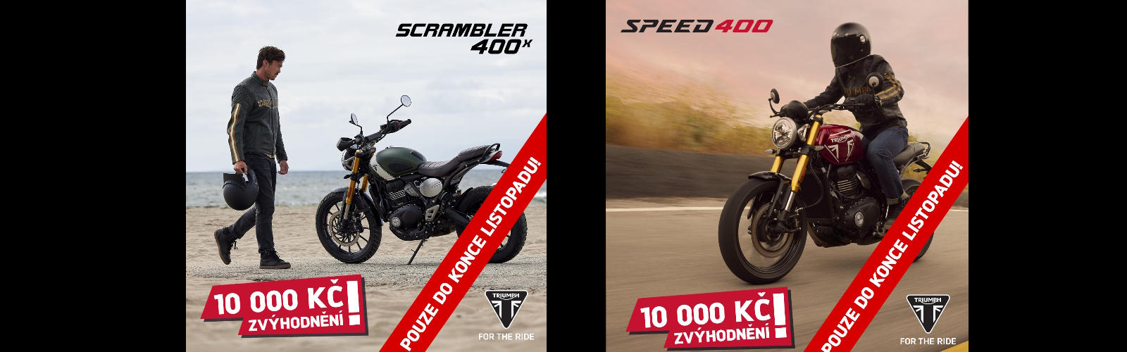 AKCE TRIUMPH SCRAMBLER + SPEED 10/25